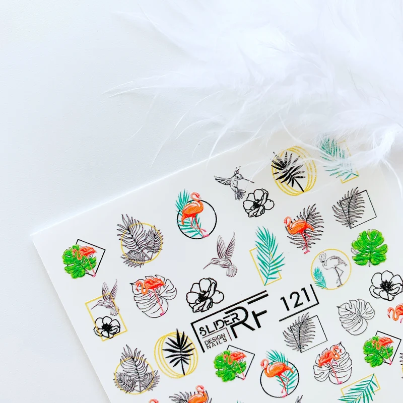 Slider.RF Leafs nail decals / sliders 121