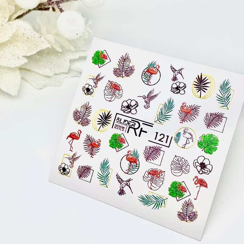 Slider.RF Leafs nail decals / sliders 121