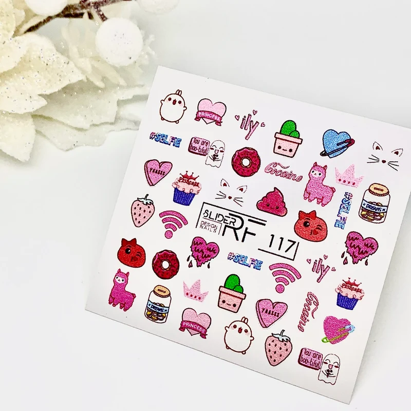 Slider.RF Playful and cute nail decals / sliders 117
