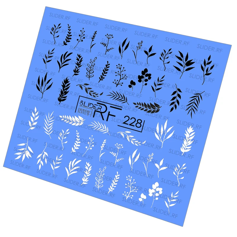 Slider.RF Leaf nail decals / sliders 228