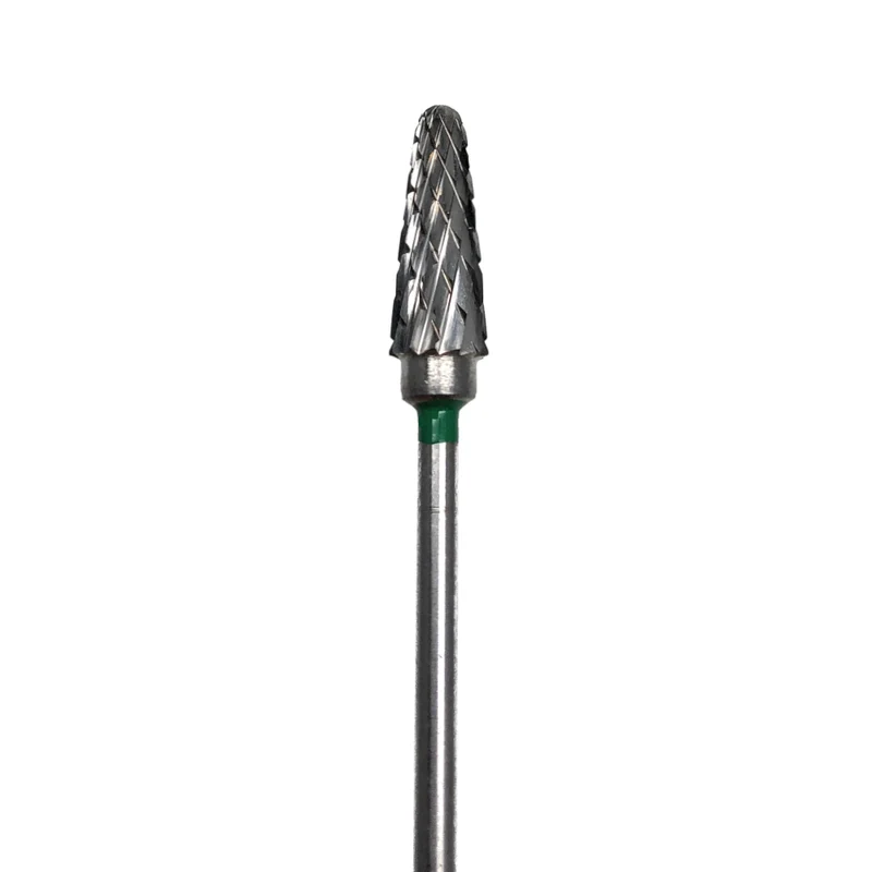 Carbide e-file nail drill bit- cone (corn) double cut, coarse grit, Russian manicure nail drill bits for gel nail polish removal