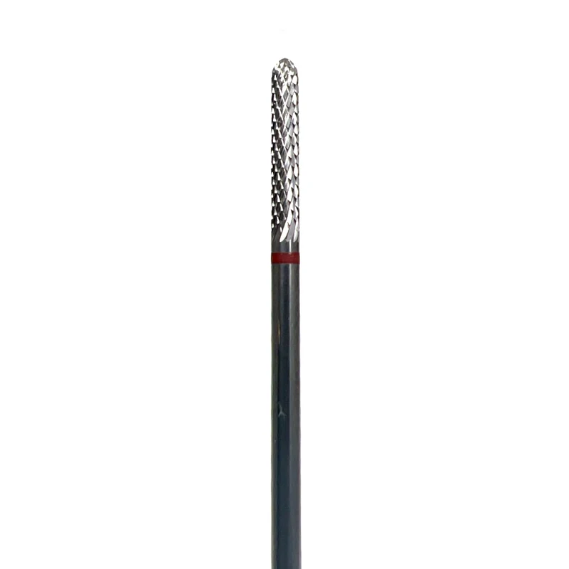 Carbide e-file nail drill bit 023 - straight narrow, soft grit, Russian manicure nail drill bits for gel nail polish removal