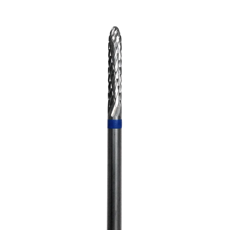 Carbide e-file nail drill bit 023 - straight narrow, medium grit, Russian manicure nail blending under nail drill bits for gel nail polish removal