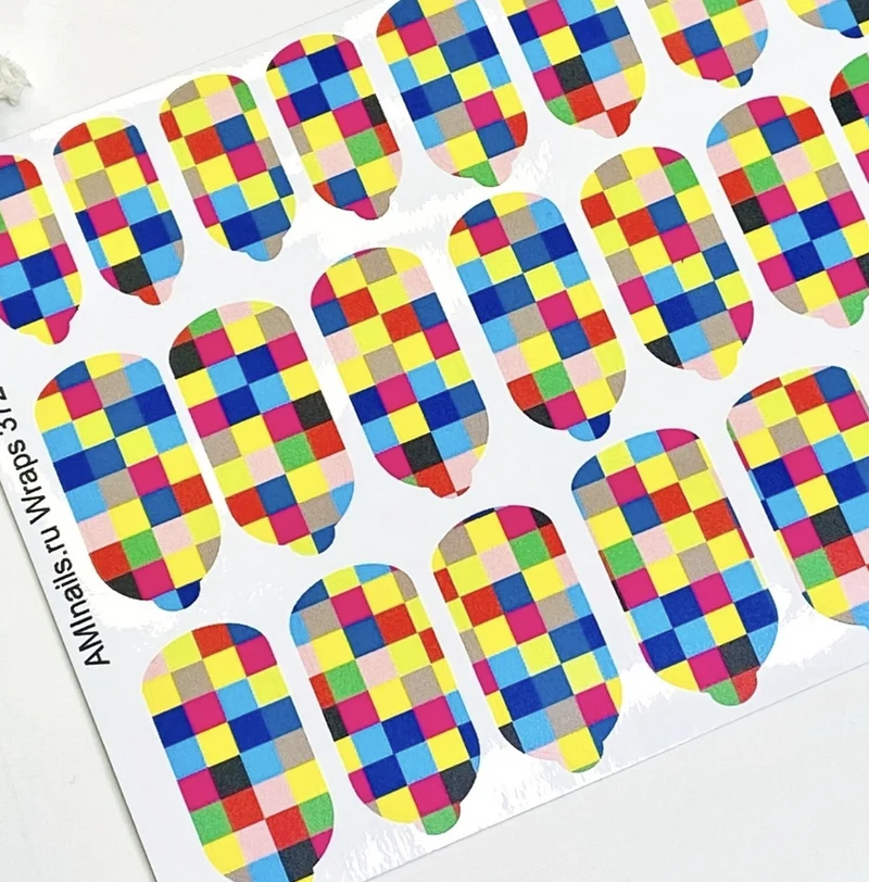 Nagelfolie 372 Nail Wraps für Maniküre AMINAILS