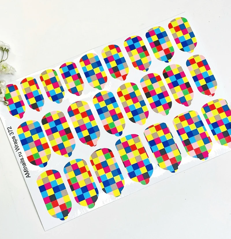 Nagelfolie 372 Nail Wraps für Maniküre AMINAILS