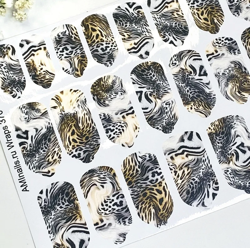 Nagelfolie 370 Nail Wraps für Maniküre AMINAILS