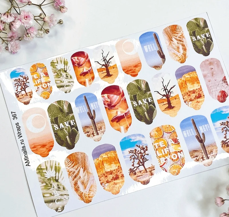 Nagelfolie 367 Nail Wraps für Maniküre AMINAILS