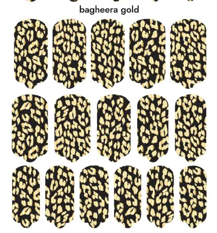 Nagelfolie Bagheera gold - Nail Wraps by Provocative Nails