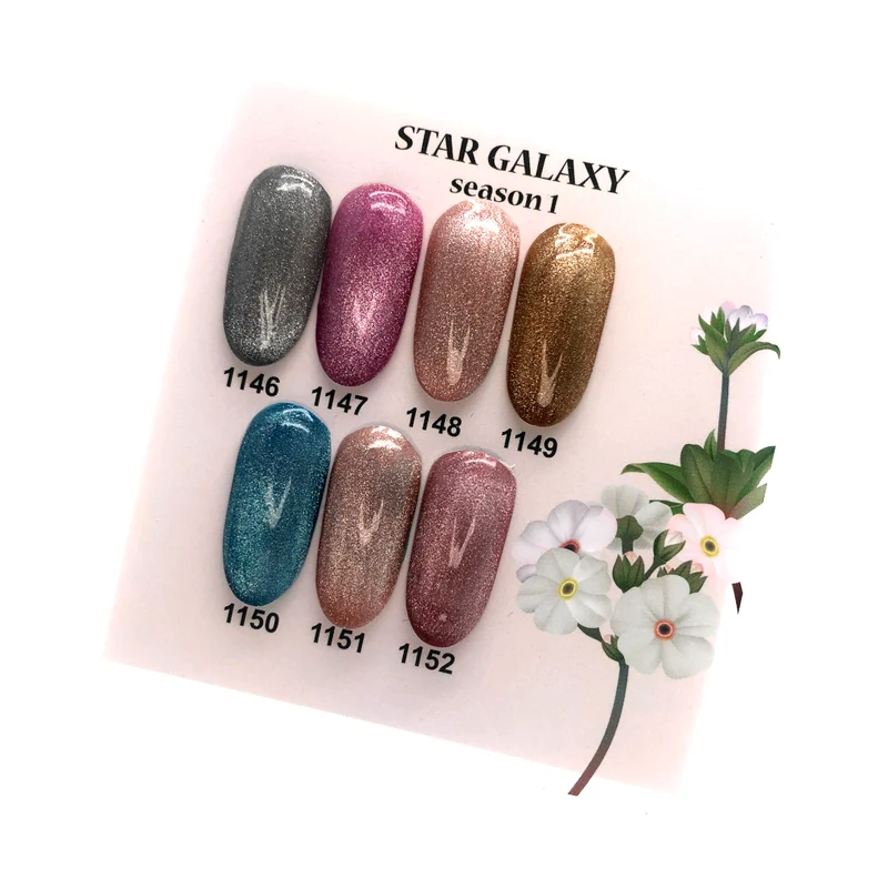 ICEGEL Star galaxy gel polish 1146-1152