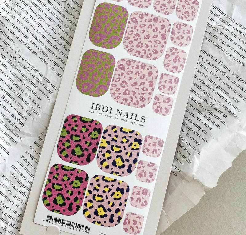 102 BLAZE - PEDIKÜRE Nail Wraps IBDI Nails