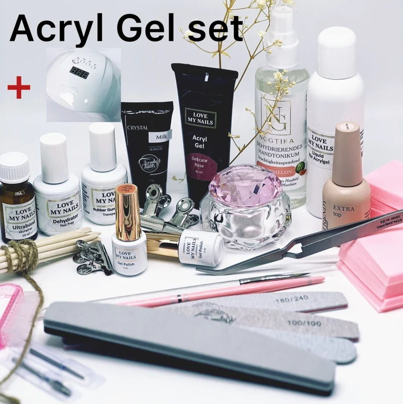 Acryl Gel Set mit oder ohne Lampe