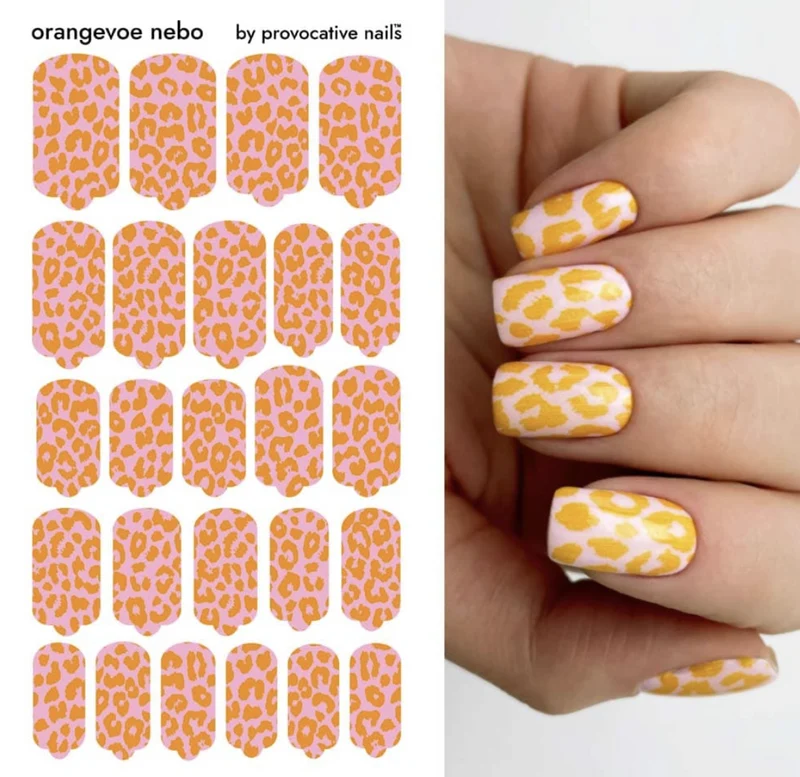 Nagelfolie Orange sky (orangevoe nebo) - Nail Wraps by Provocative Nails