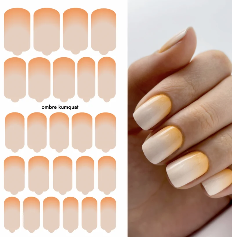Nagelfolie Ombre kumquat - Nail Wraps by Provocative Nails