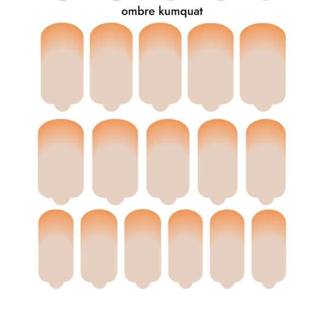 Nagelfolie Ombre kumquat - Nail Wraps by Provocative Nails