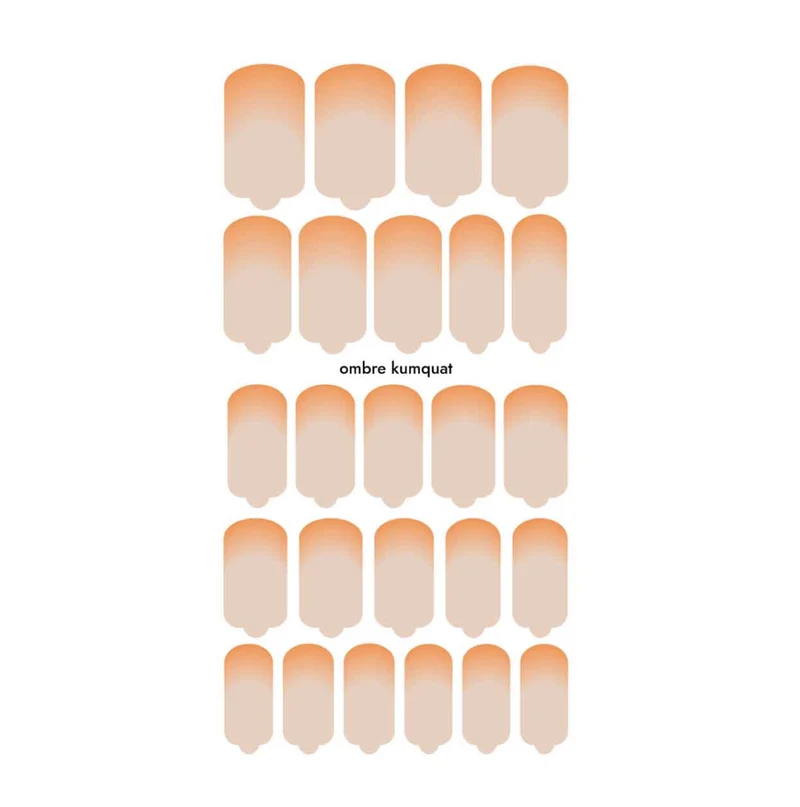 Nagelfolie Ombre kumquat - Nail Wraps by Provocative Nails