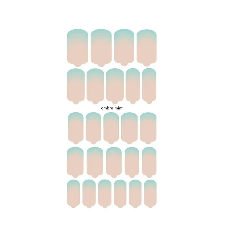 Nagelfolie Ombre mint - Nail Wraps by Provocative Nails