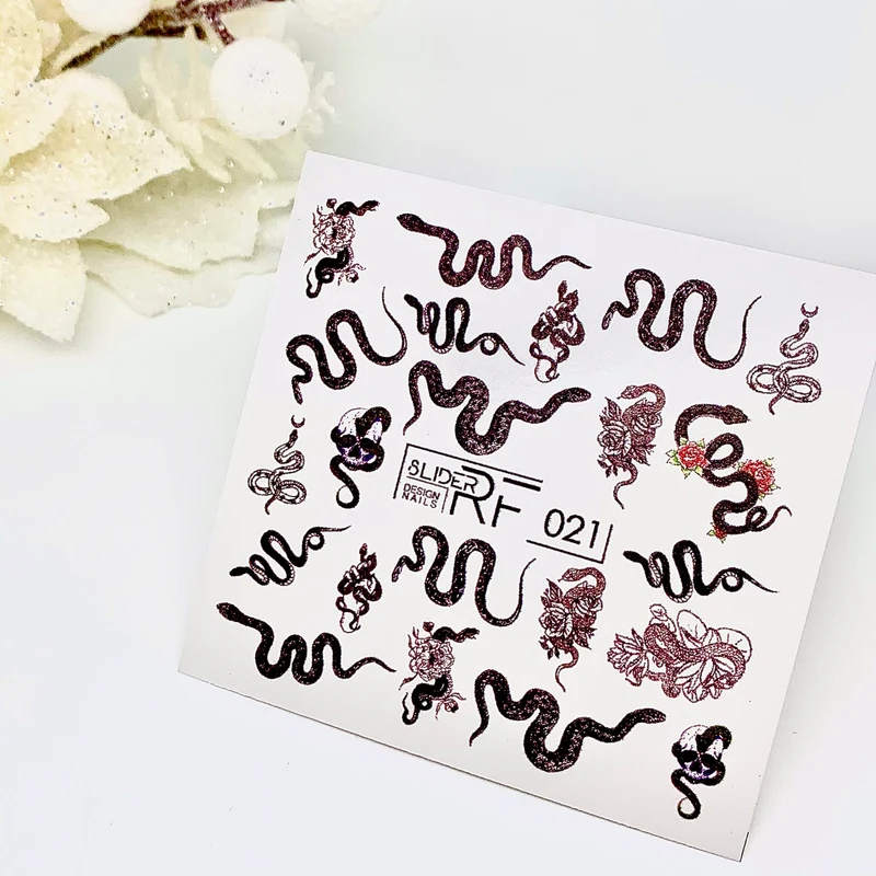 Slider.RF Snake nail decals / sliders 021