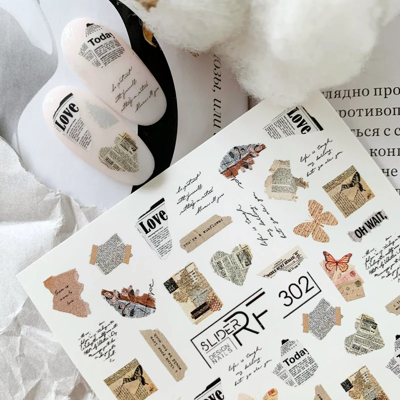Slider.RF Word nail decals / sliders 302