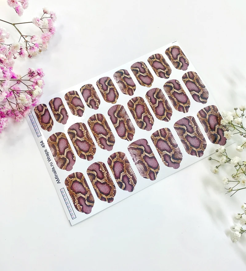 Nagelfolie 454 Nail Wraps für Maniküre AMINAILS