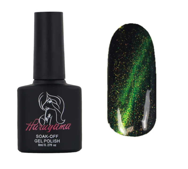 Haruyama Green cat eye gel nail polish MA011