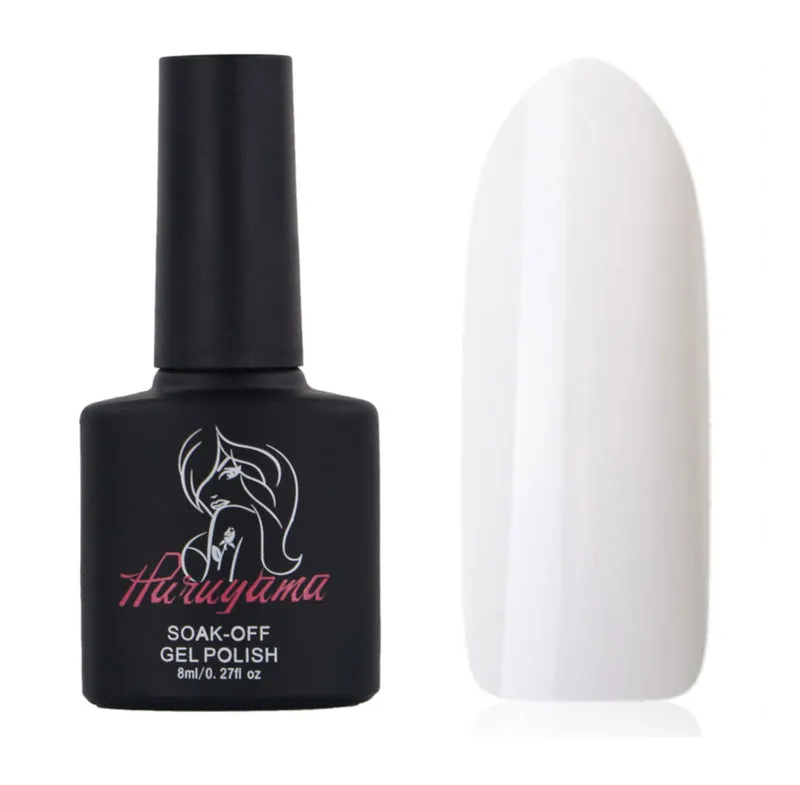 Haruyama White gel nail polish 001