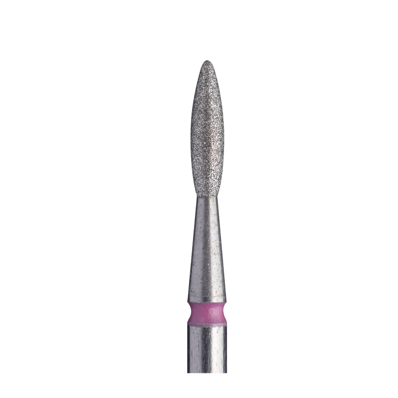 STALEKS PRO Flame drop, Diamond e-file nail drill bits 2.1mm FA10R021/8 – Soft grit, manicure nail tools, Russian manicure nail drill bits, cuticle cutter