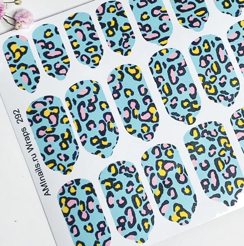 Nagelfolie 292 Nail Wraps für Maniküre AMINAILS