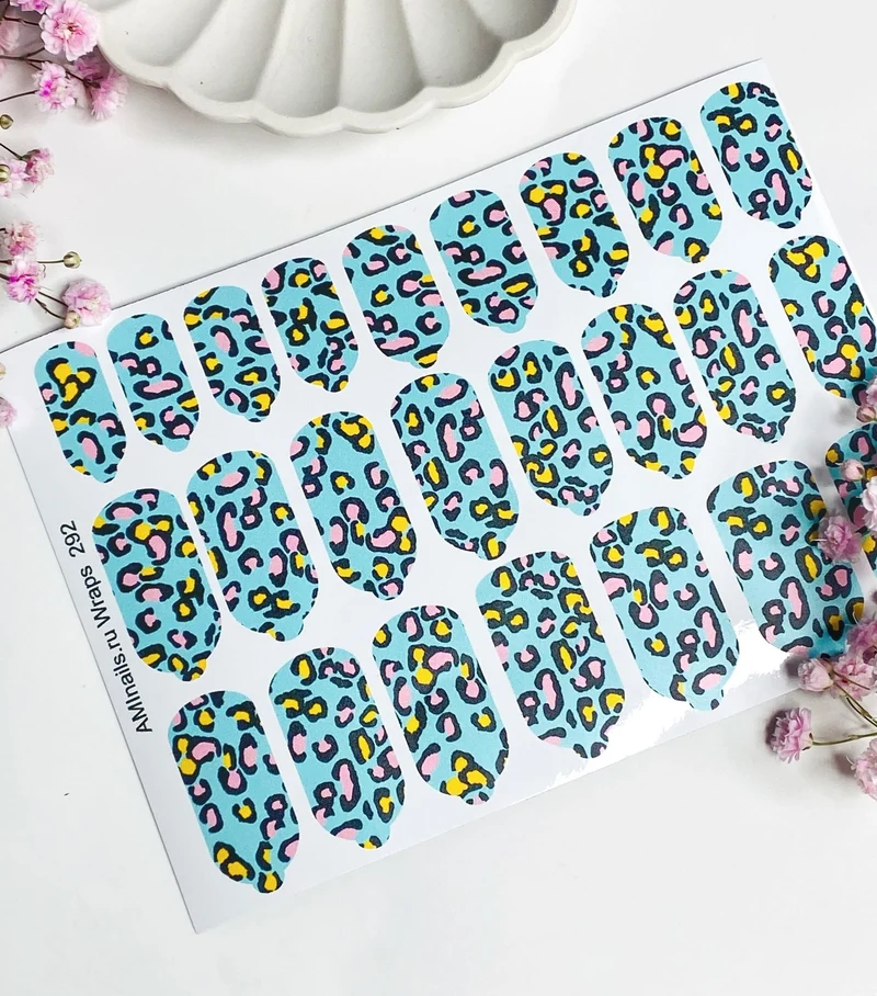 Nagelfolie 292 Nail Wraps für Maniküre AMINAILS