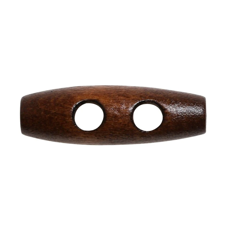 Längliche Holzknöpfe - 30 mm