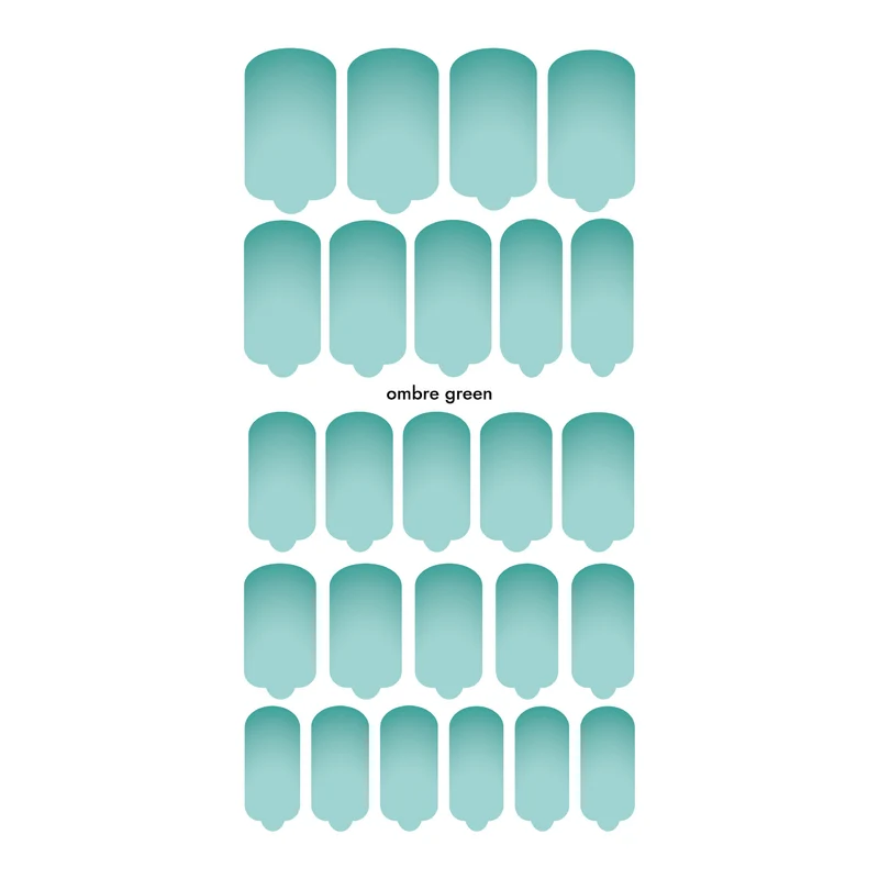 Nagelfolie Ombre green - Nail Wraps by Provocative Nails