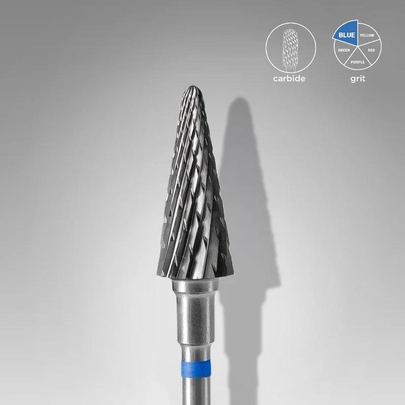 Hartmetall 6,0mm Konus blau Fräseraufsatz STALEKS