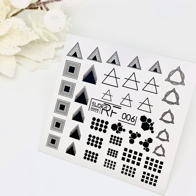 Slider.RF Geometric nail decals / sliders 006