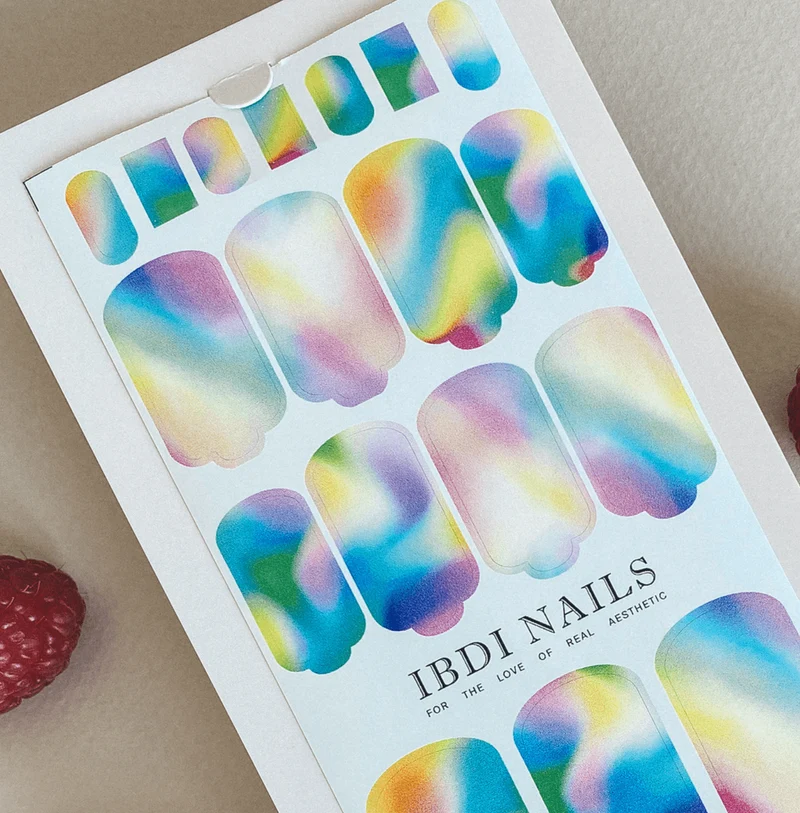 13 RAINBOW - Nail Wraps IBDI Nails