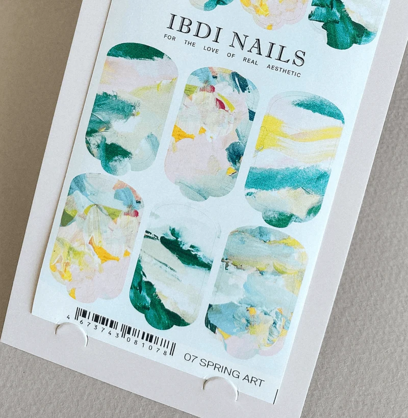 07 SPRING ART - Nail Wraps IBDI Nails