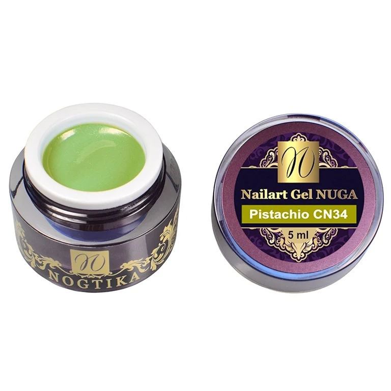 Nailart Farbgel NUGA (ohne Schwitzschicht) "Pistachio"