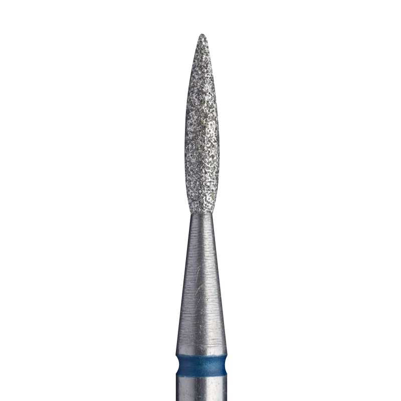 STALEKS PRO Flame drop, Diamond e-file nail drill bits 1.6mm FA11B016/8 – medium grit, manicure nail tools for Russian manicure, cuticle cutter