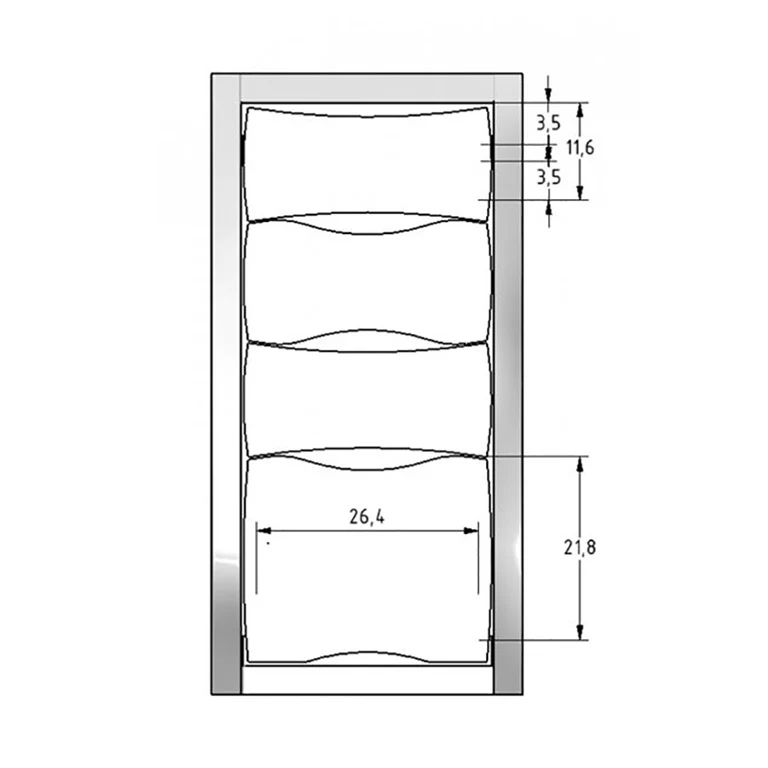 Nageltisch mit halbrunden Anbauschrank mit 2 drehbaren Regalen und eckigen Anbauschrank mit 4 Schubladen Modell "FantasTisch"