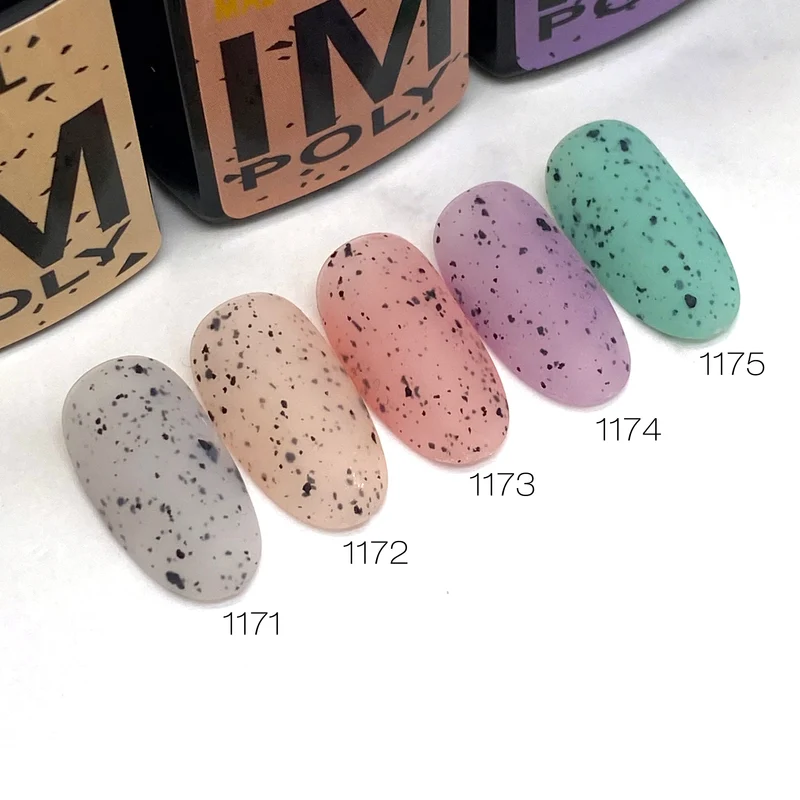 ICEGEL Dalmatian gel polish 1171-1175