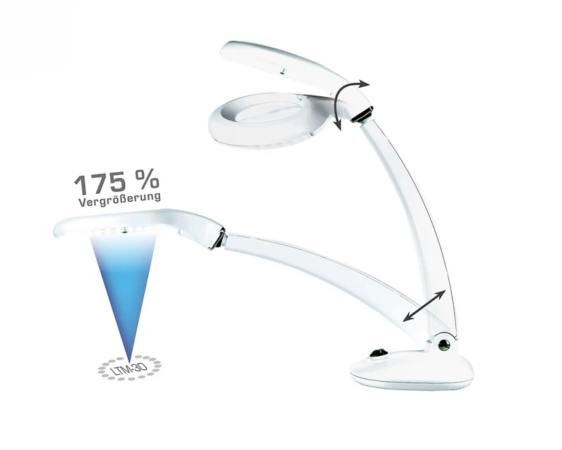 PROMED LED-Lupenlampe LTM-30 (Farbe Weiß)