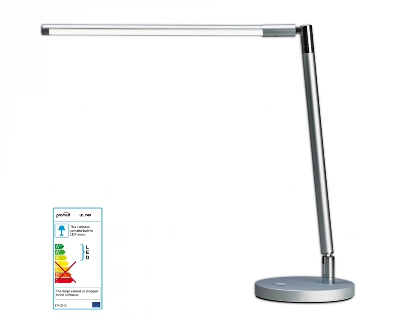 PROMED LED-Tischlampe Farbe silber