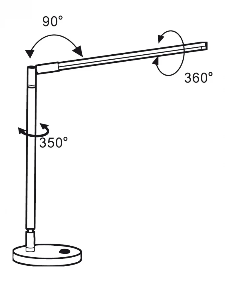 PROMED LED-Tischlampe Farbe silber