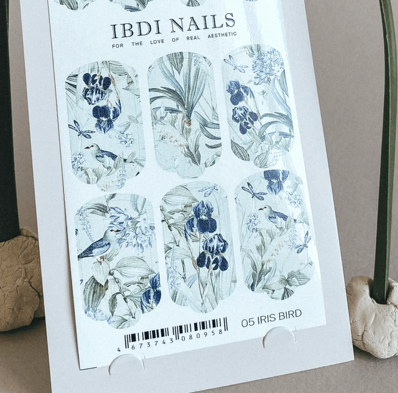 05 IRIS BIRD - Nail Wraps IBDI Nails
