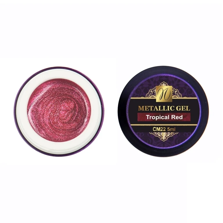 Metallic Gel "Tropical Red" 5ml
