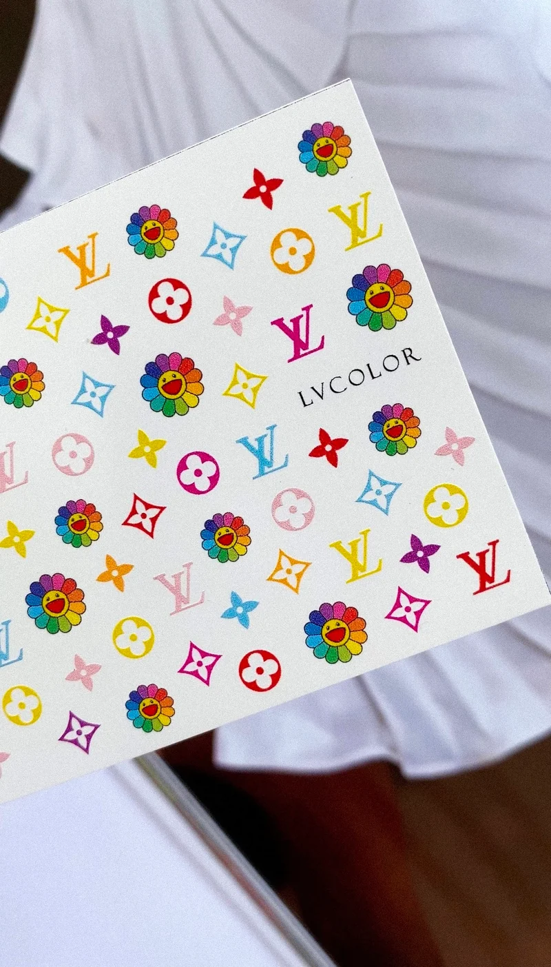 IBDI Fashion nail decals / sliders #LVCOLOR