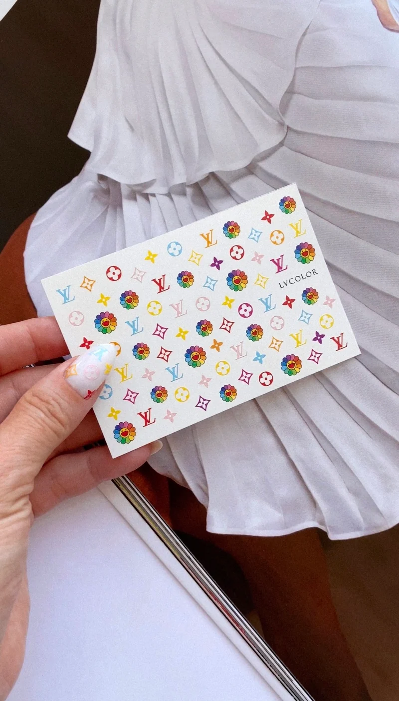 IBDI Fashion nail decals / sliders #LVCOLOR