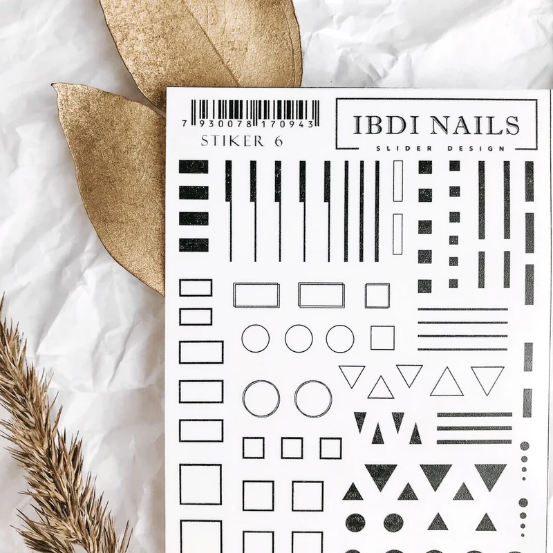 IBDI Geometric nail stickers #sticker 6