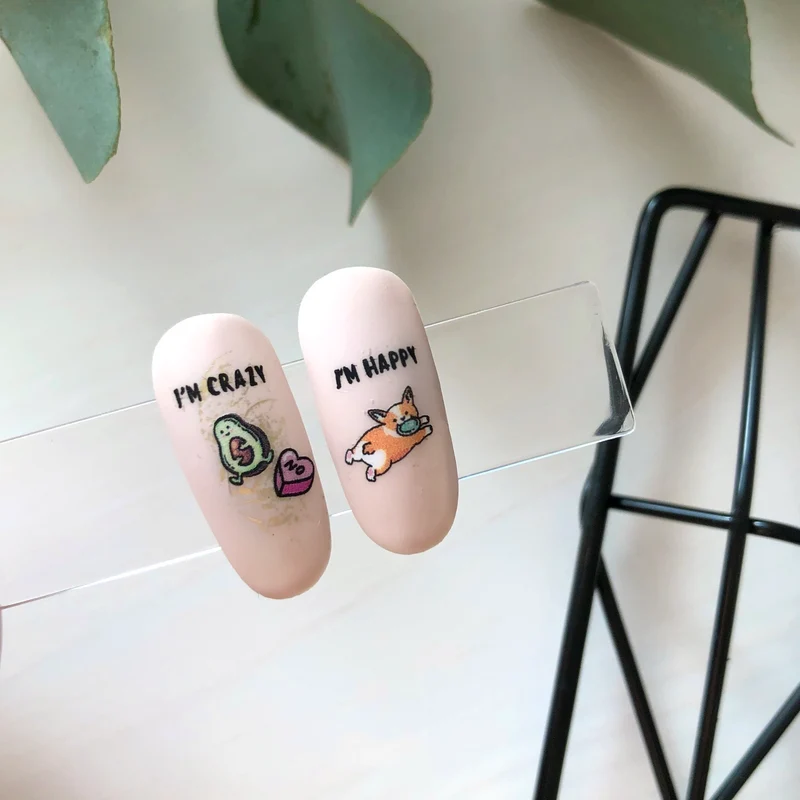 IBDI Valentines Day dog nail decals / sliders #Colorful 42