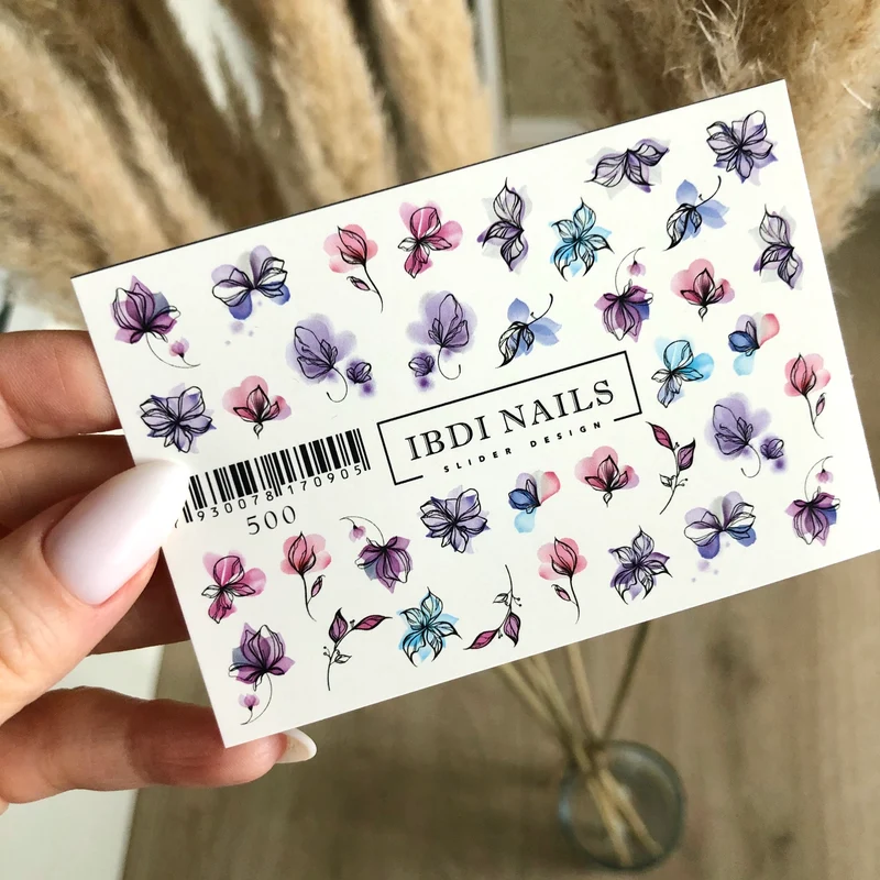 IBDI Flower nail decals / sliders #Air 500