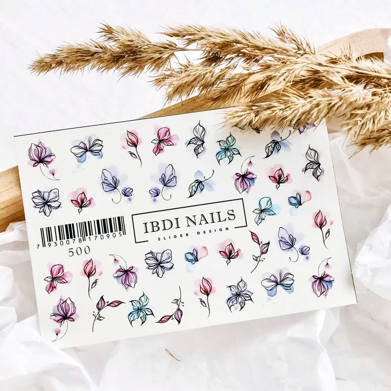 IBDI Flower nail decals / sliders #Air 500