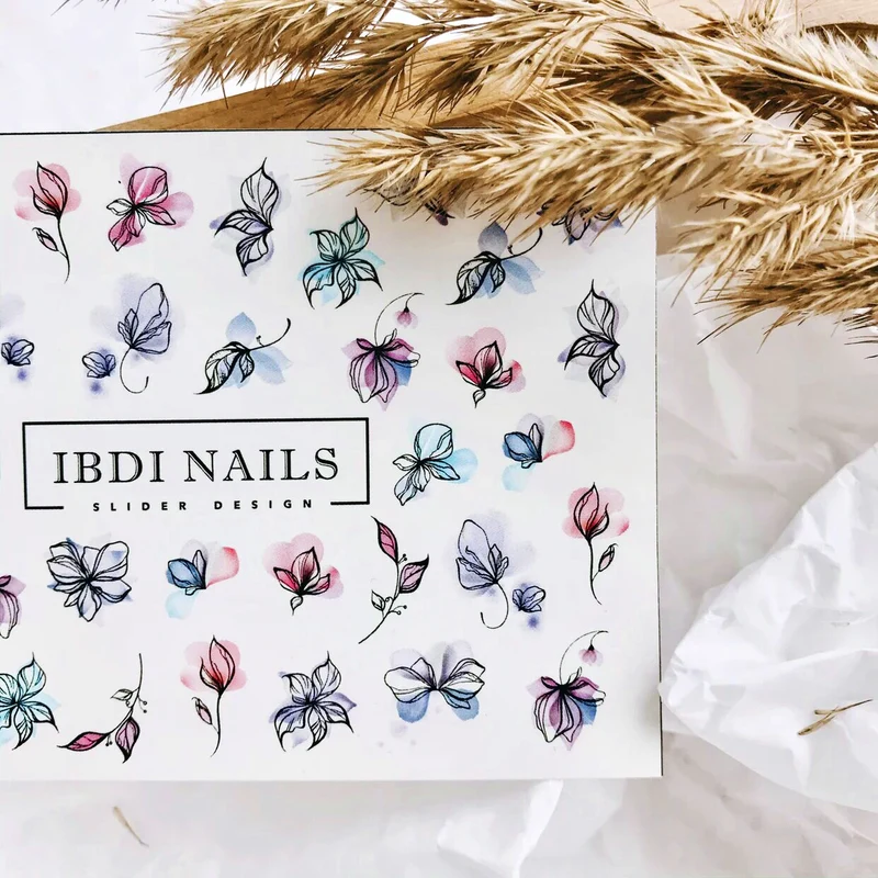 IBDI Flower nail decals / sliders #Air 500